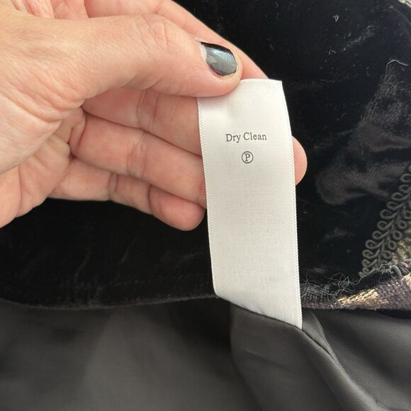 Coldwater Creek Phoebe Brocade Velvet Patchwork Vest Medium Whimsigoth Steampunk - Picture 13 of 13